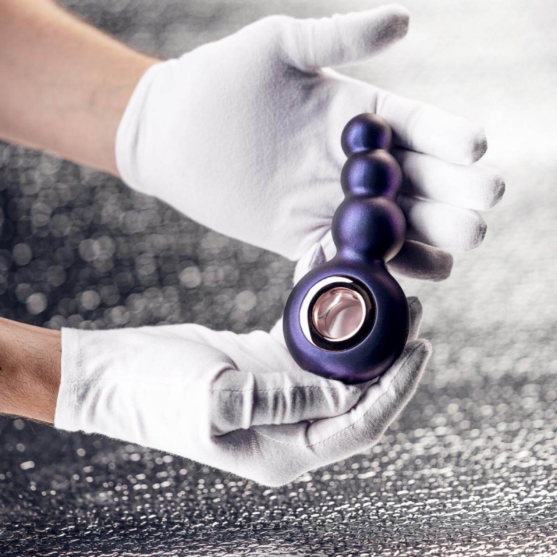 Hueman Outer Space - akkus, gyöngyös anál vibrátor (lila) 42519 termék bemutató kép