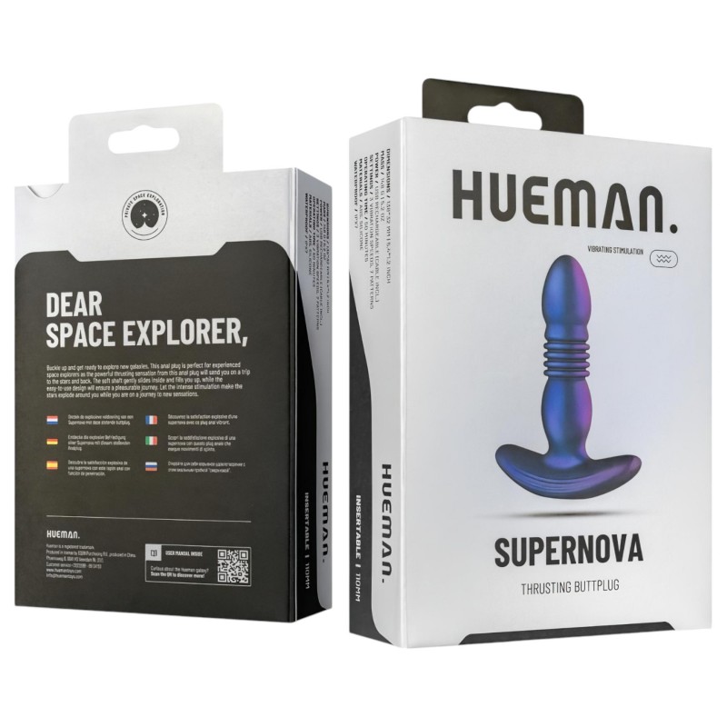 Hueman Supernova - lökő anál vibrátor (lila) 117750 termék bemutató kép