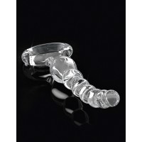 Icicles No. 67 - gömbös üveg dildó fogógyűrűvel (áttetsző) 52114 termék bemutató kép