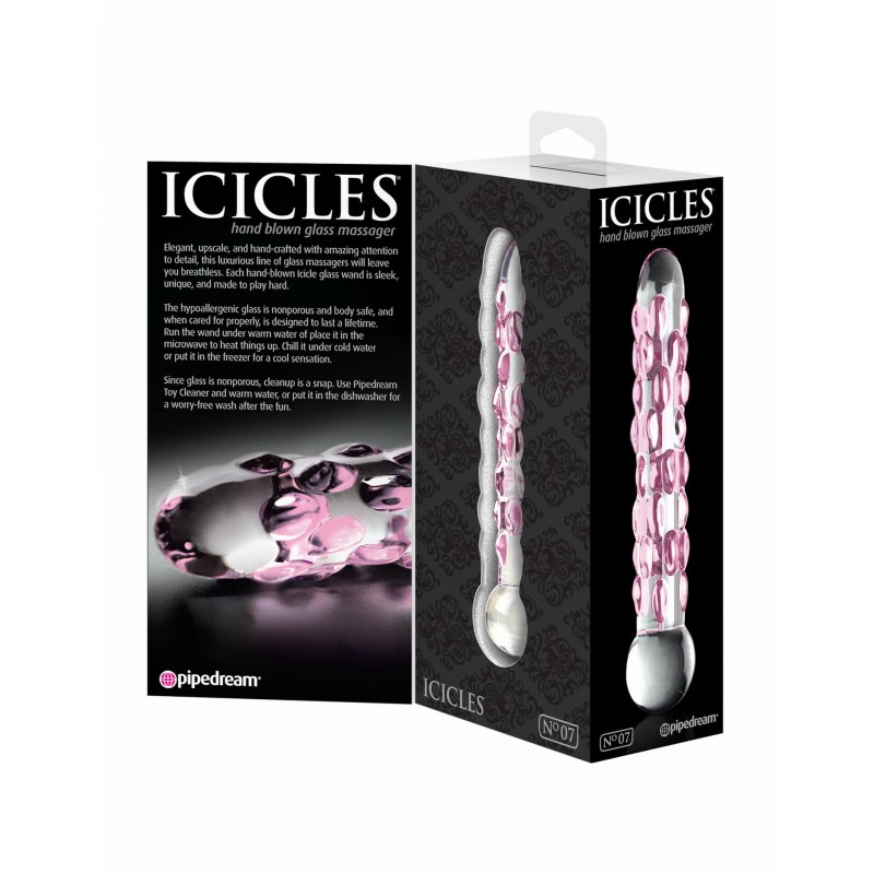 Icicles No. 7 - gyöngyös üveg dildó 40072 termék bemutató kép