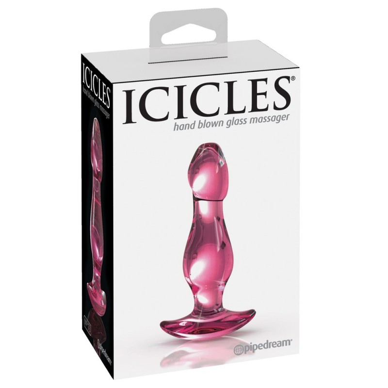 Icicles No. 73 - péniszes anál dildó (pink) 72875 termék bemutató kép