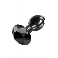 Icicles No. 78 - kúpos üveg anál dildó (fekete) 40086 termék bemutató kép