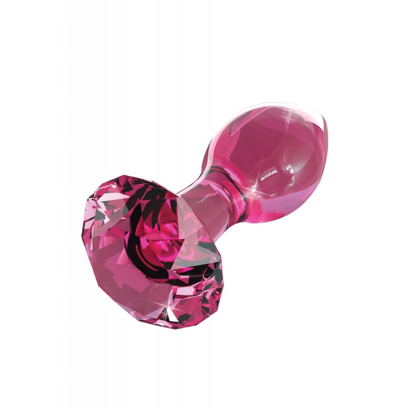 Icicles No. 79 - kúpos üveg anál dildó (pink) 40089 termék bemutató kép