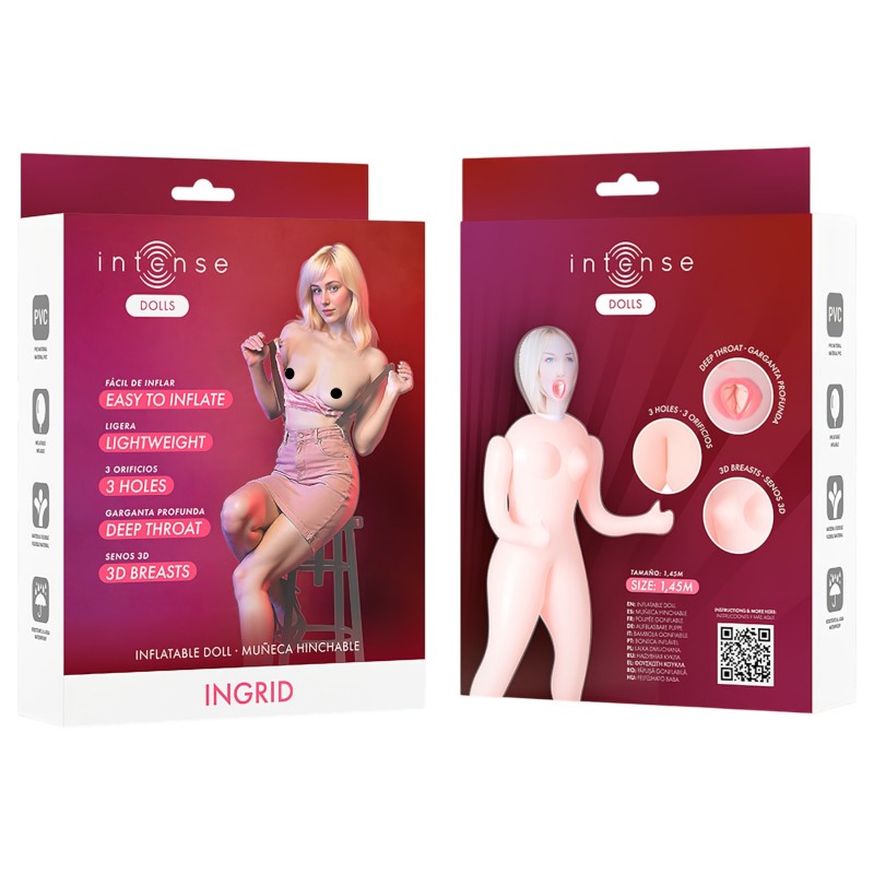 Intense Dolls Ingrid - felfújható guminő férfiaknak 166101 termék bemutató kép
