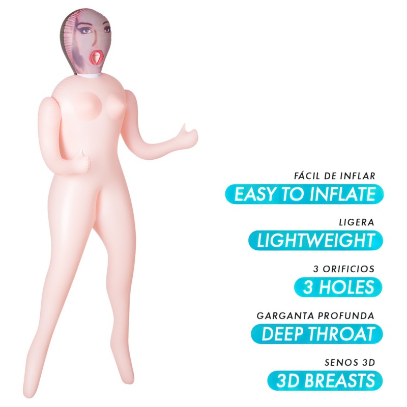 Intense Dolls Monique - felfújható guminő férfiaknak 166106 termék bemutató kép