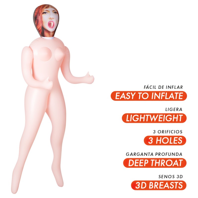 Intense Dolls Scarlett - felfújható guminő 127052 termék bemutató kép