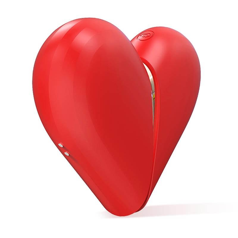 INTOYOU Heart 2in1 - akkus, kétfunkciós csiklóizgató (piros) 71646 termék bemutató kép