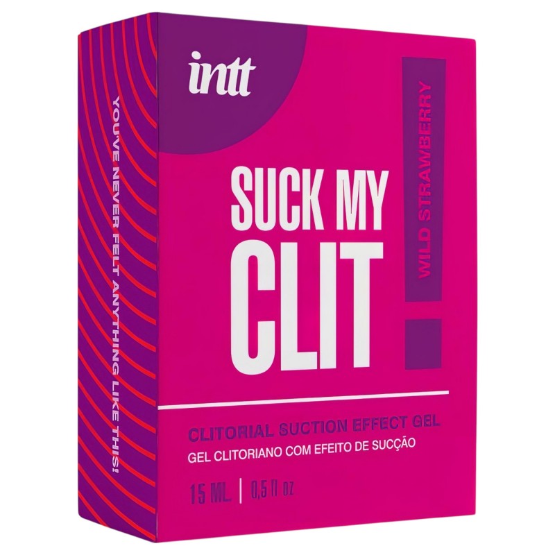 Intt Suck My Clit - klitorisz stimuláló gél nőknek - eper (15 ml) 128866 termék bemutató kép