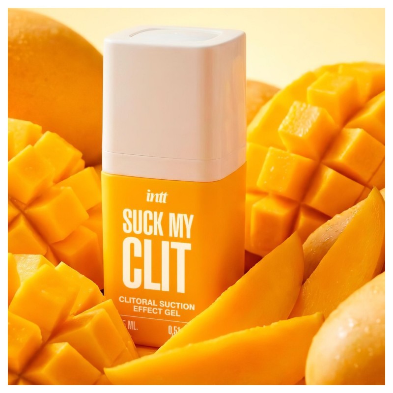 Intt Suck My Clit - klitorisz stimuláló gél nőknek - mangó (15 ml) 135369 termék bemutató kép