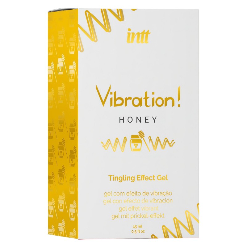 Intt Vibration! - folyékony vibrátor izgató gél, méz (15 ml) 162161 termék bemutató kép