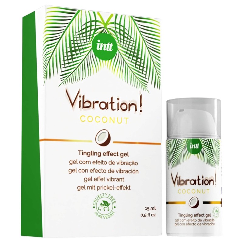 Intt Vibration! - folyékony vibrátor - kókusz (15 ml) 133274 termék bemutató kép