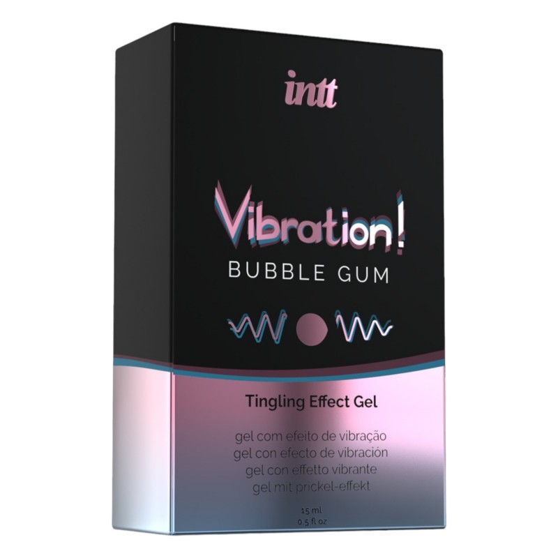 Intt Vibration! - folyékony vibrátor - rágógumi (15 ml) 92430 termék bemutató kép
