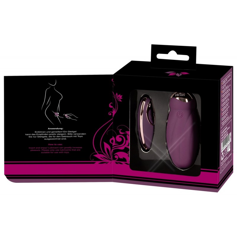 Javida - rádiós, forgó gyöngyös vibrotojás (lila) 44414 termék bemutató kép