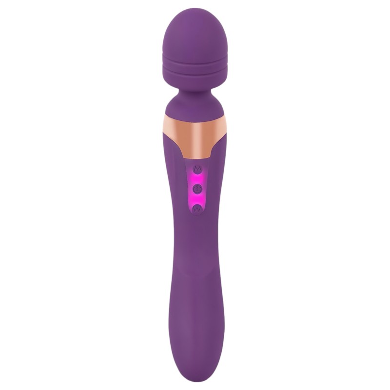 Javida Double - masszírozó wand vibrátor (lila) 162562 termék bemutató kép