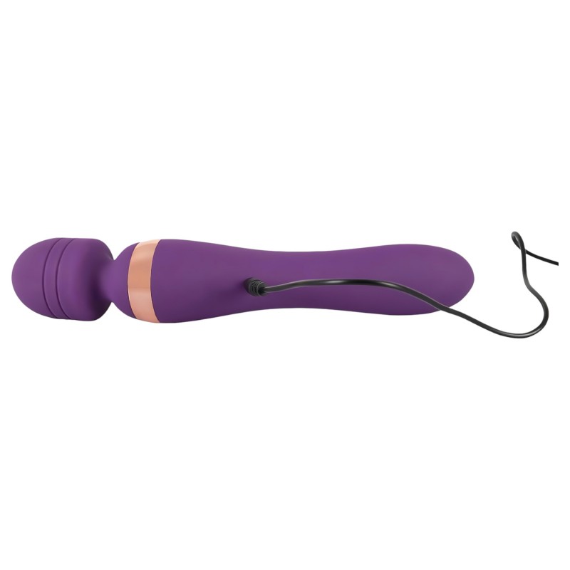 Javida Double - masszírozó wand vibrátor (lila) 162565 termék bemutató kép