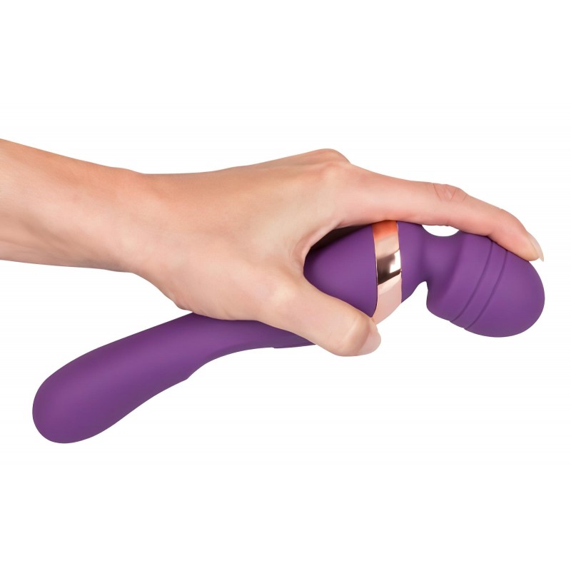 Javida Double - masszírozó wand vibrátor (lila) 162567 termék bemutató kép