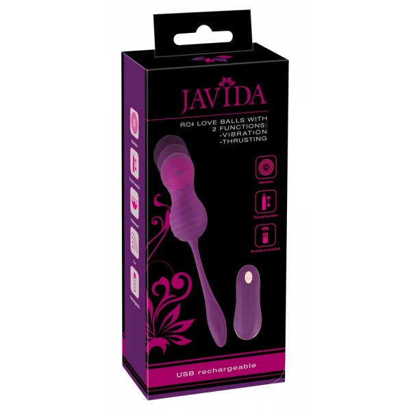 Javida RC - akkus, rádiós, lökő gésagolyó (lila)