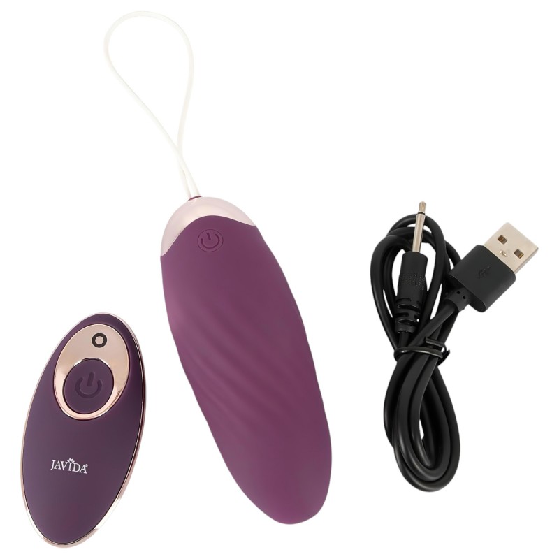 Javida Shaking Love - hordható rádiós, lökő vibrációs tojás (lila) 150836 termék bemutató kép