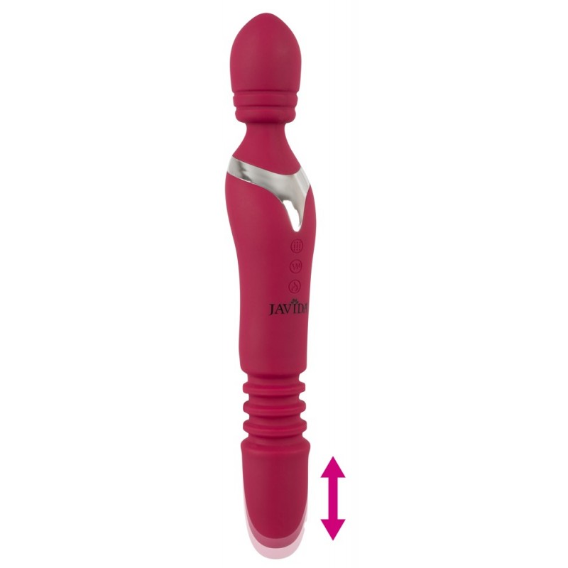 Javida Thrusting - 3in1 masszírozó vibrátor (piros) 41177 termék bemutató kép