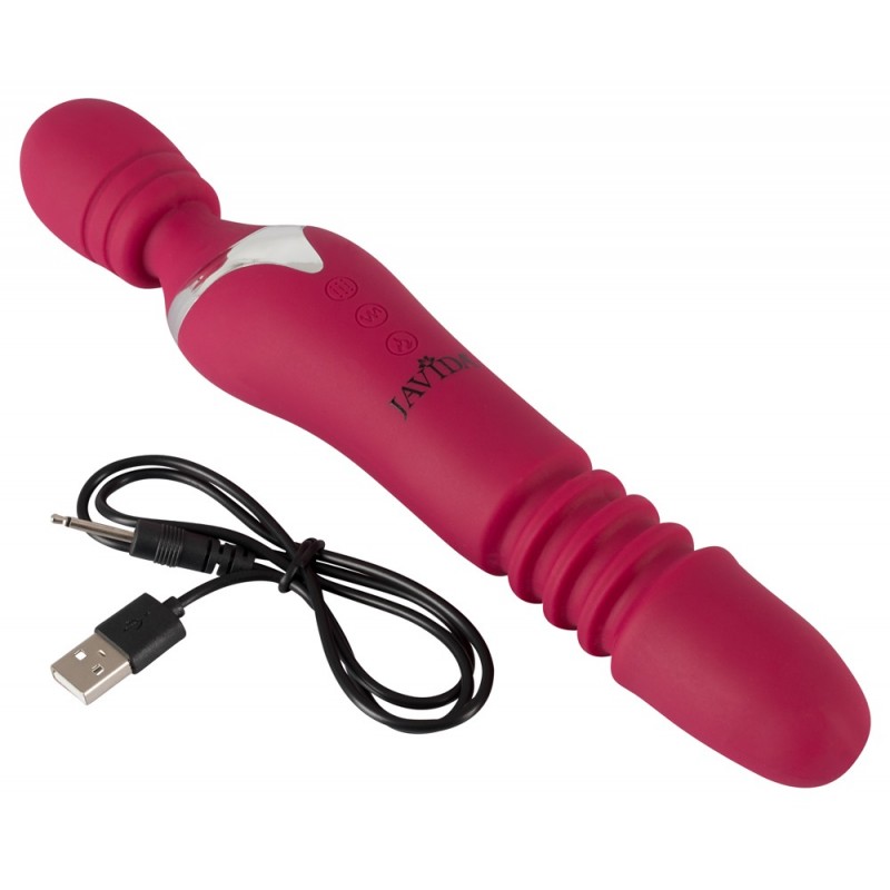 Javida Thrusting - 3in1 masszírozó vibrátor (piros) 41181 termék bemutató kép