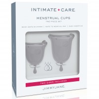 Jimmy Jane Menstrual Cup - menstruációs kehely szett (áttetsző-fehér) 23738 termék bemutató kép