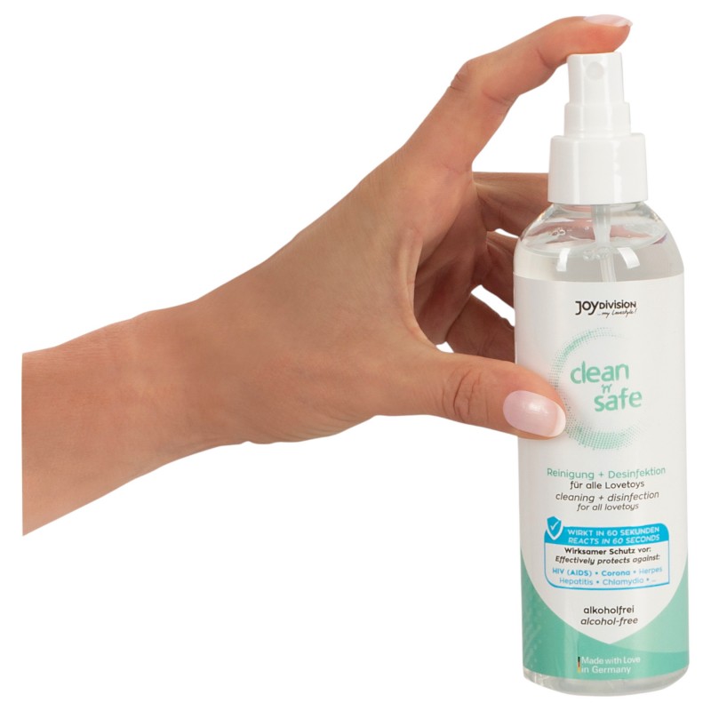 JoyDivision Clean Safe - fertőtlenítő és tisztító spray (200 ml) 132501 termék bemutató kép