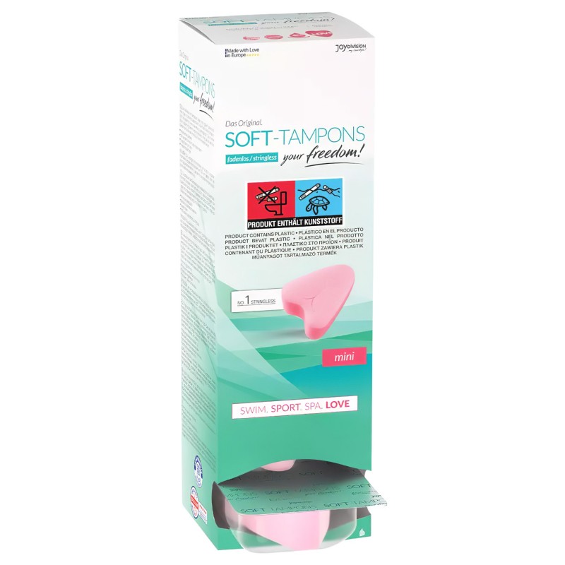 JoyDivision Soft-Tampons - zsinór nélküli mini puha tampon (10 db) 140133 termék bemutató kép