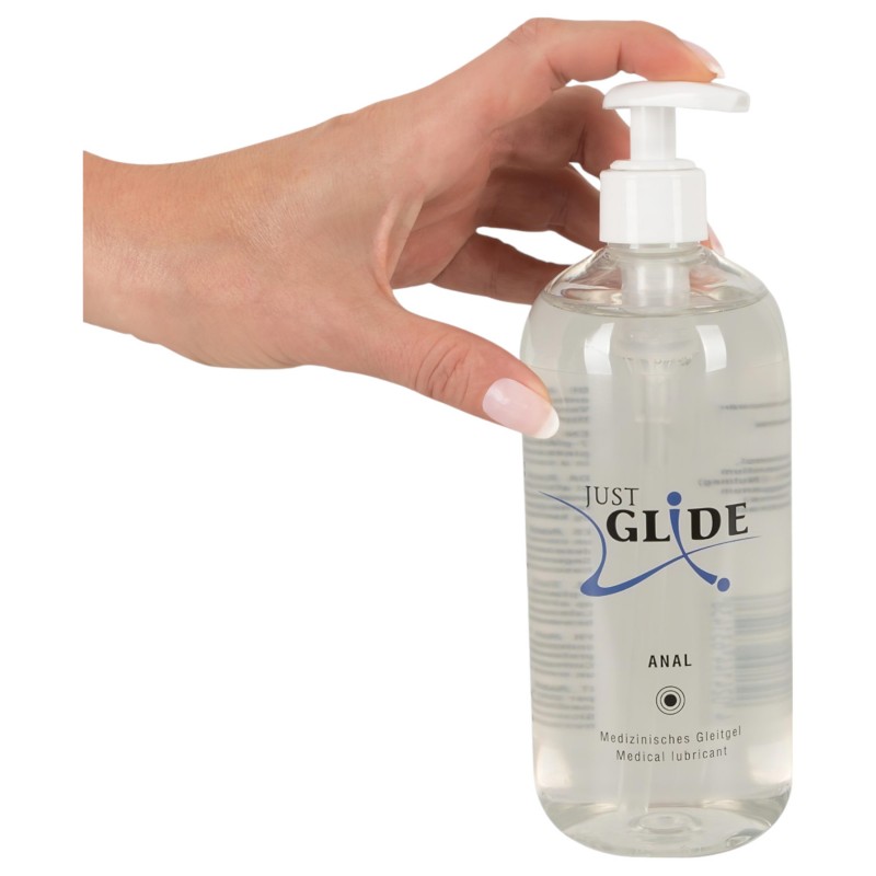 Just Glide Anal - vízbázisú anál síkosító (500 ml) 130786 termék bemutató kép