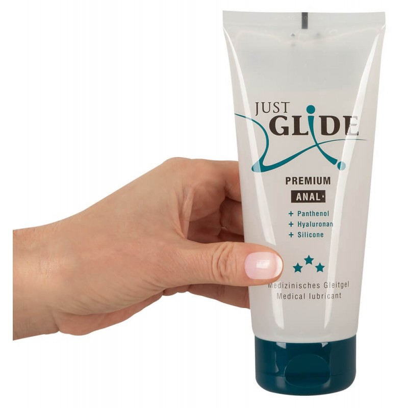 Just Glide Premium Anal - tápláló anál síkosító (200ml) 66587 termék bemutató kép