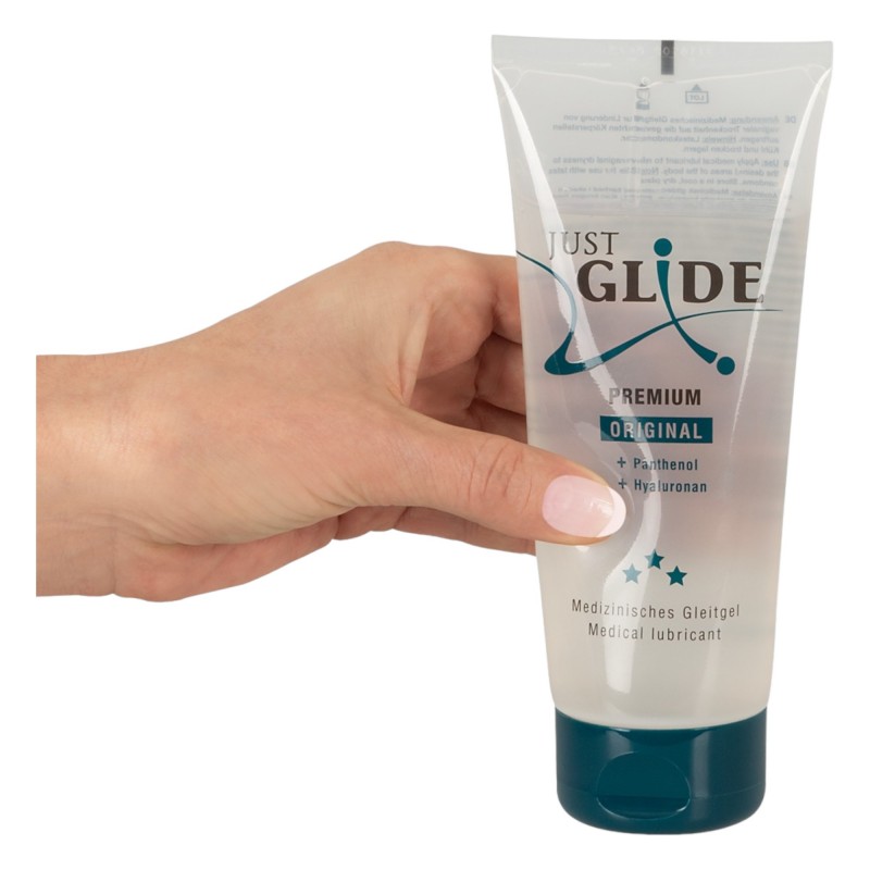 Just Glide Premium Original - vegán, vízbázisú síkosító (200ml) 89444 termék bemutató kép