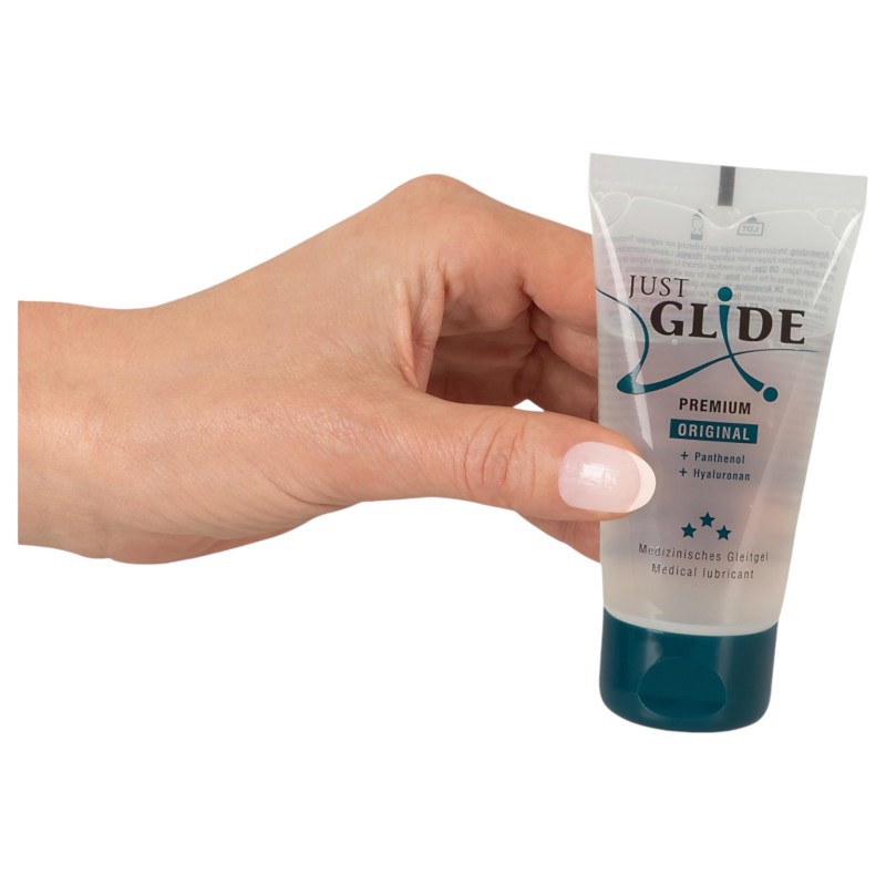 Just Glide Premium Original - vegán, vízbázisú síkosító (50 ml) 131549 termék bemutató kép