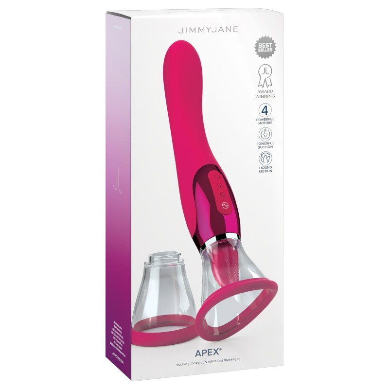 JimmyJane Apex - nyelves 2in1 vibrátor (pink) 102988 termék bemutató kép