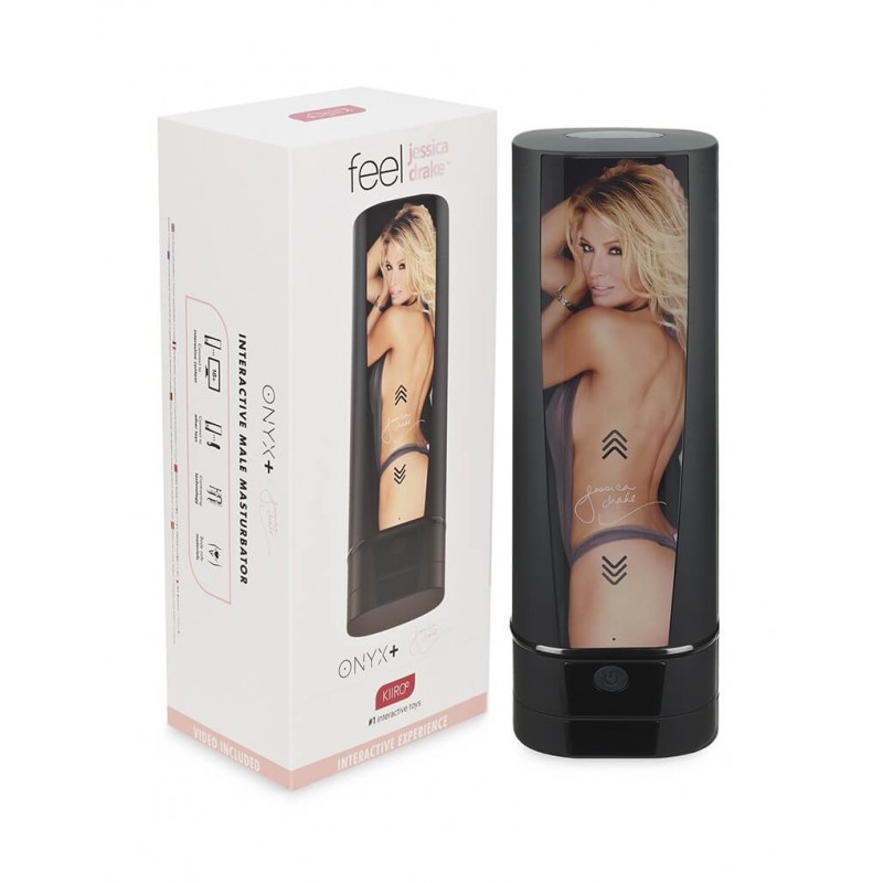 Kiiroo Onyx+ Jessica Drake - interaktív maszturbátor (fekete) 80434 termék bemutató kép