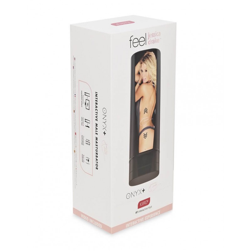 Kiiroo Onyx+ Jessica Drake - interaktív maszturbátor (fekete) 52340 termék bemutató kép