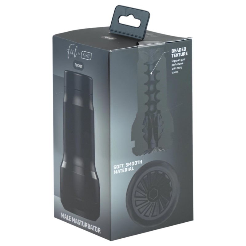 Kiiroo Feel Pocket - zseb maszturbátor férfiaknak (fekete) 162425 termék bemutató kép