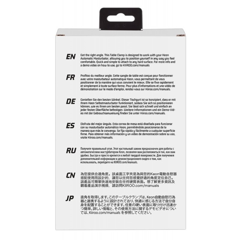 Kiiroo Keon - maszturbátor rögzítő (fekete) 85091 termék bemutató kép