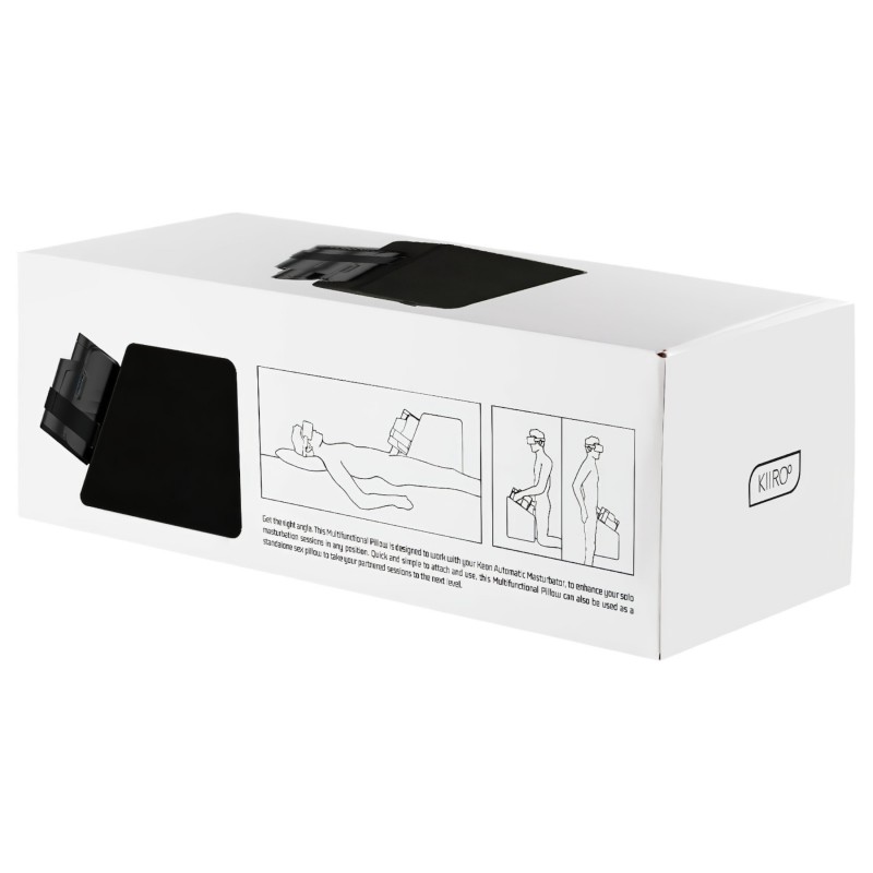 Kiiroo Keon - párna és maszturbátor tartó férfiaknak (fekete) 160856 termék bemutató kép