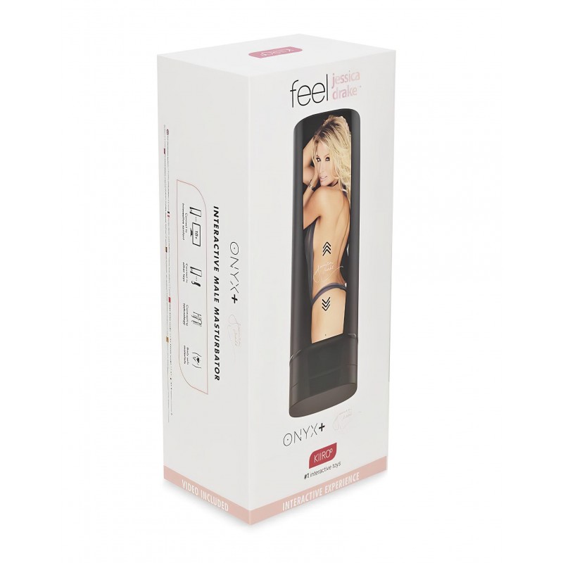 Kiiroo Onyx+ Jessica Drake - interaktív maszturbátor (fekete) 112462 termék bemutató kép