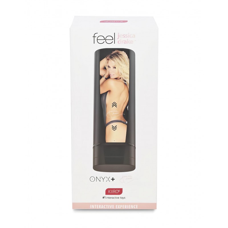 Kiiroo Onyx+ Jessica Drake - interaktív maszturbátor férfiaknak (fekete) 163049 termék bemutató kép