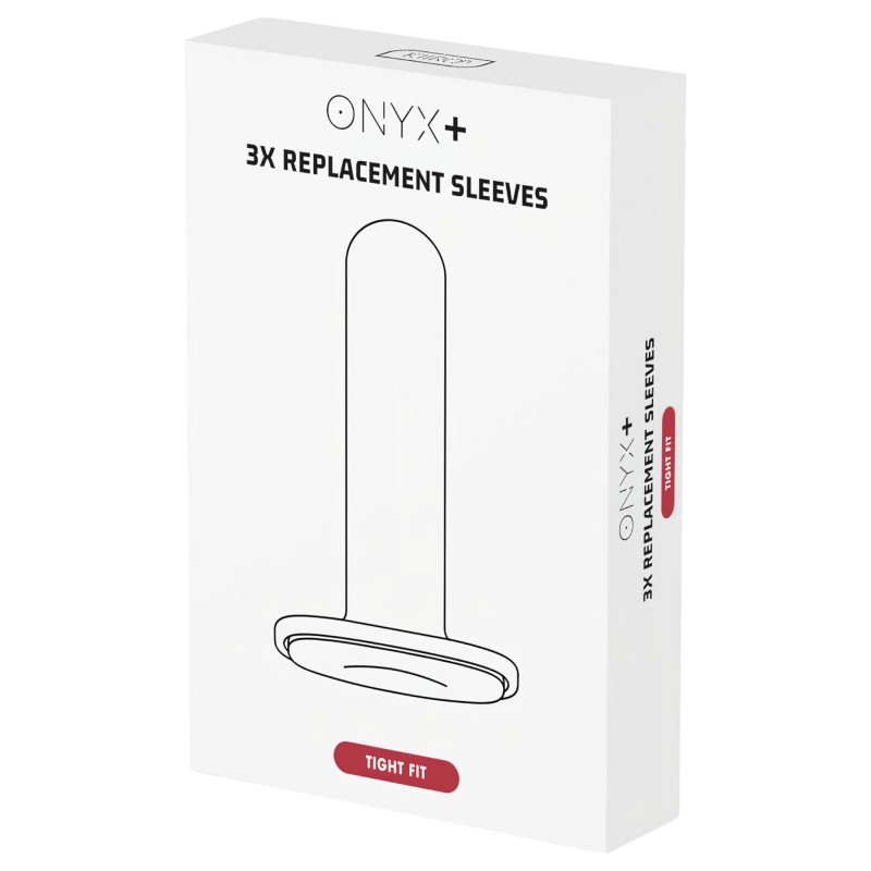 Kiiroo Onyx Tight Fit - maszturbátor mandzsetta férfiaknak - 3 db (fehér) 160859 termék bemutató kép