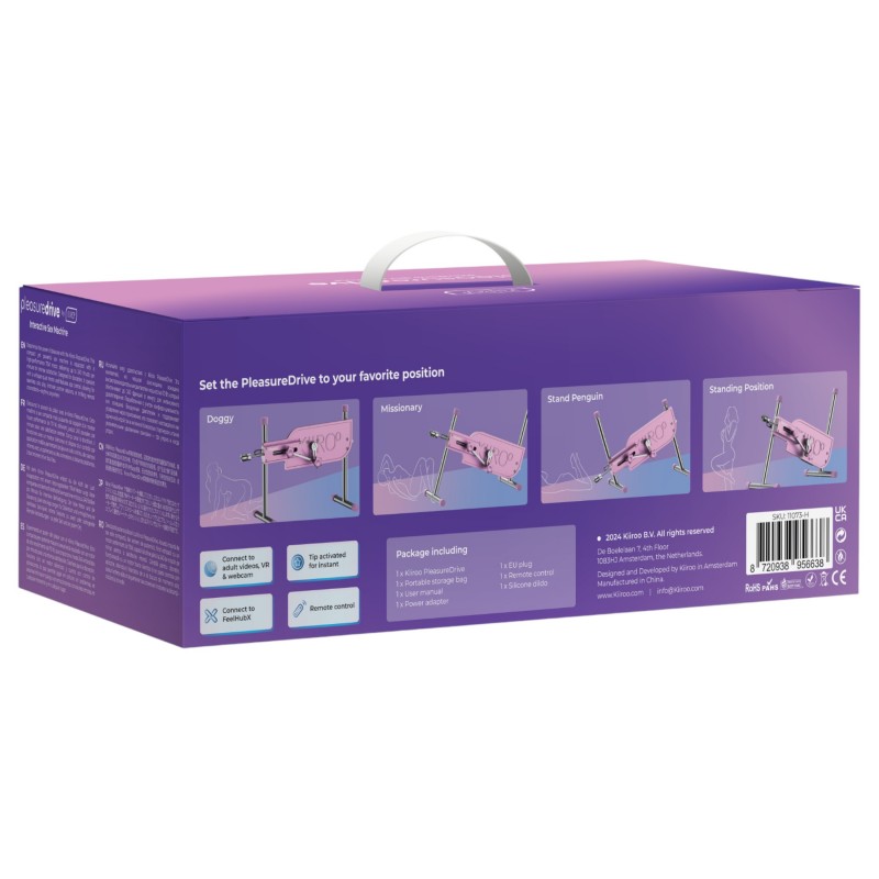 Kiiroo Pleasure Drive – App-vezérelt szexgép (pink) 139342 termék bemutató kép