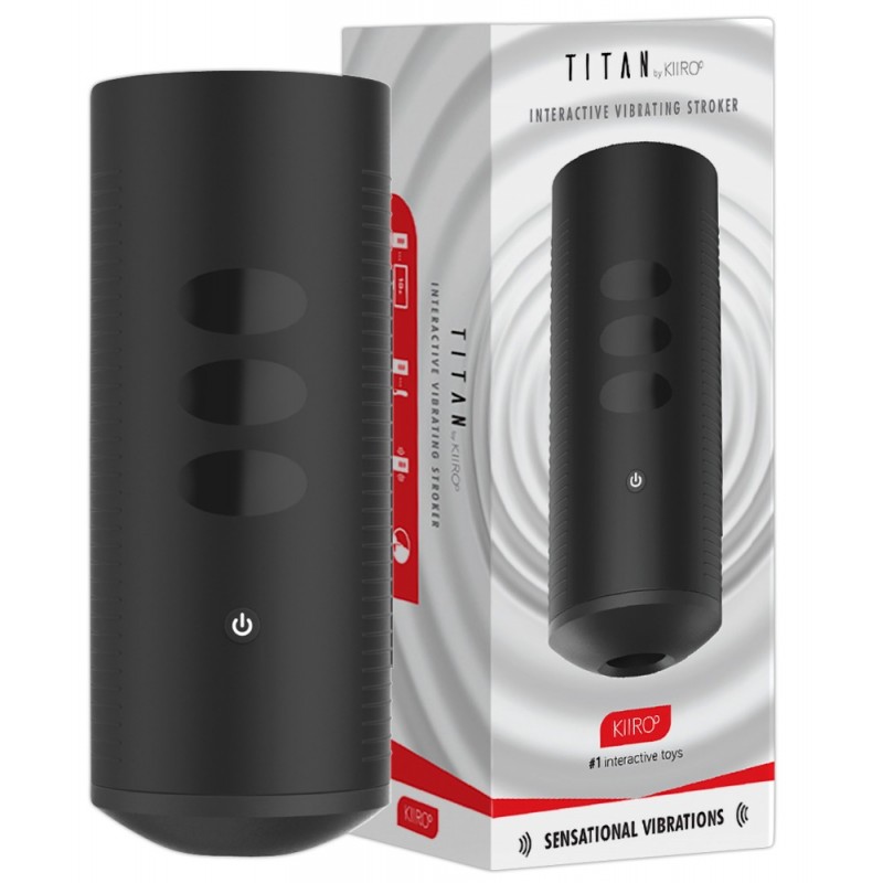 Kiiroo Titan Experience - akkus interaktív maszturbátor (fekete) 72950 termék bemutató kép