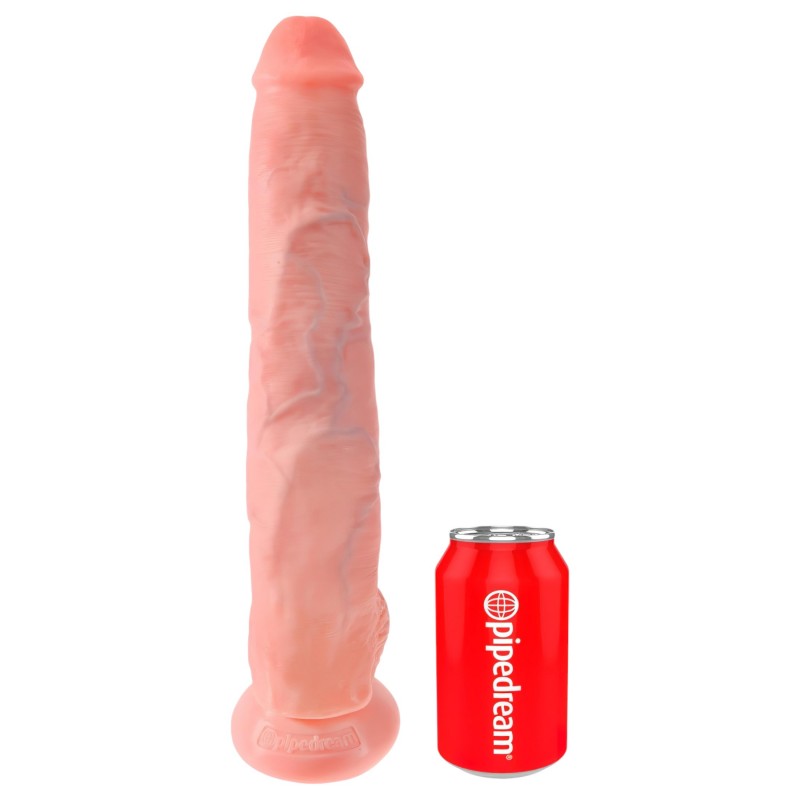 King Cock 14 herés nagy dildó (35 cm, natúr) 131136 termék bemutató kép