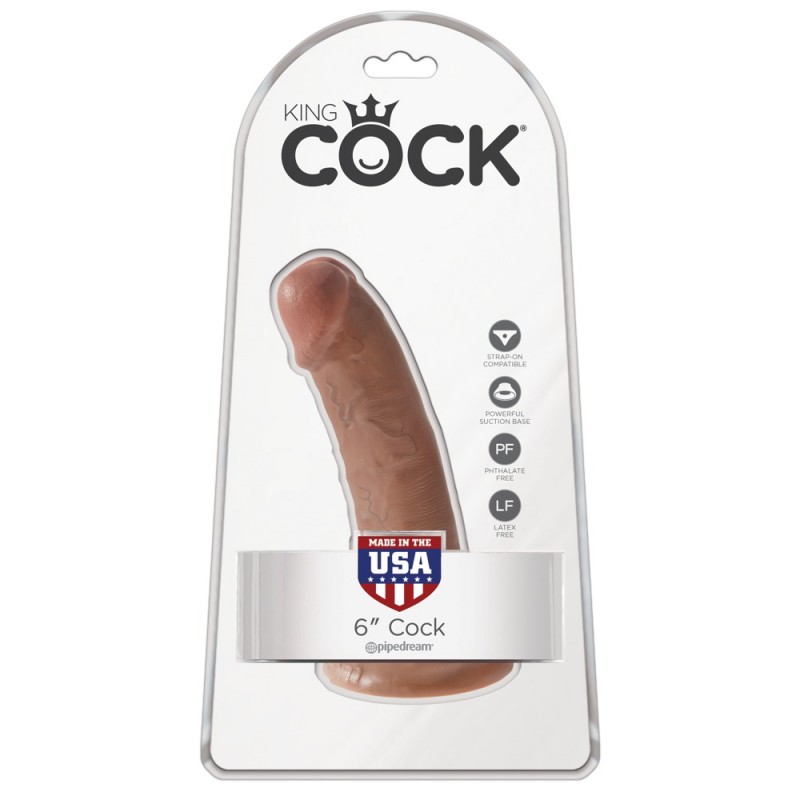 King Cock 6 dildó (15 cm) - barna 38132 termék bemutató kép
