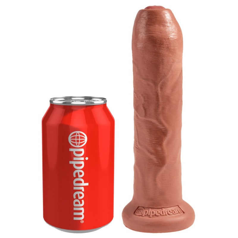 King Cock 7 - élethű dildó (18cm) - sötét natúr 85346 termék bemutató kép
