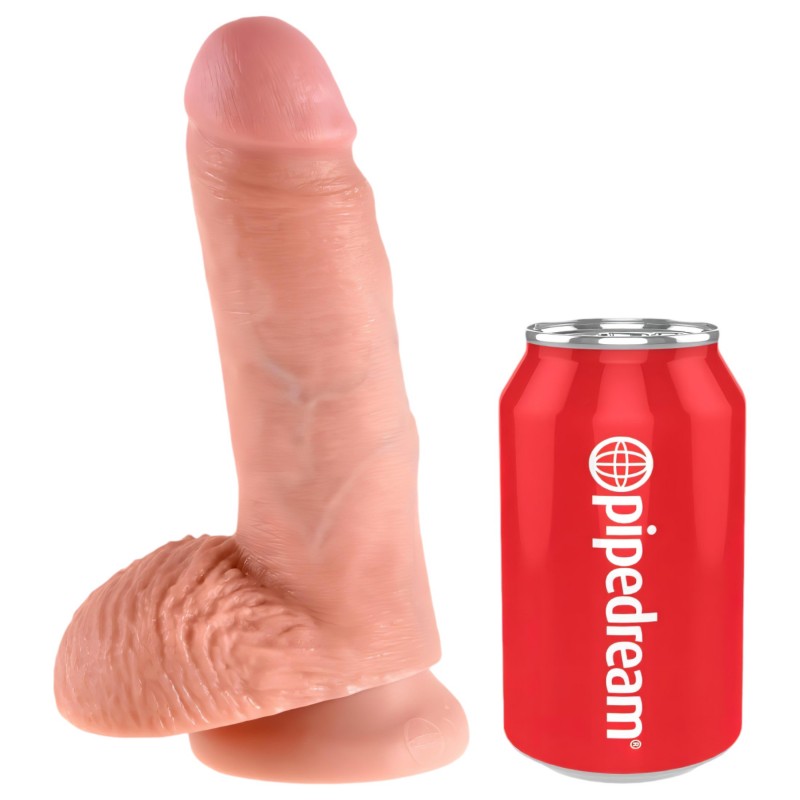 King Cock herés dildó (17,8cm) - natúr 144239 termék bemutató kép