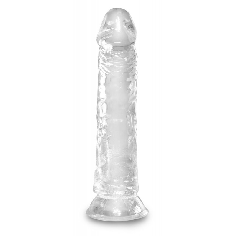 King Cock Clear 8 - tapadótalpas, nagy dildó (20cm) 40129 termék bemutató kép