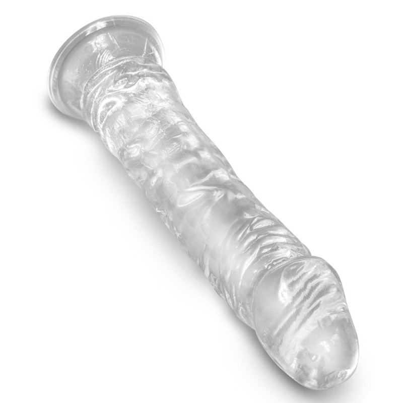 King Cock Clear 8 - tapadótalpas, nagy dildó (20cm) 40130 termék bemutató kép