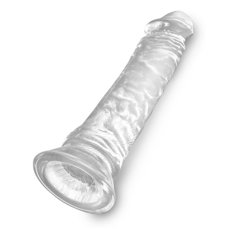 King Cock Clear 8 - tapadótalpas, nagy dildó (20cm) 40131 termék bemutató kép