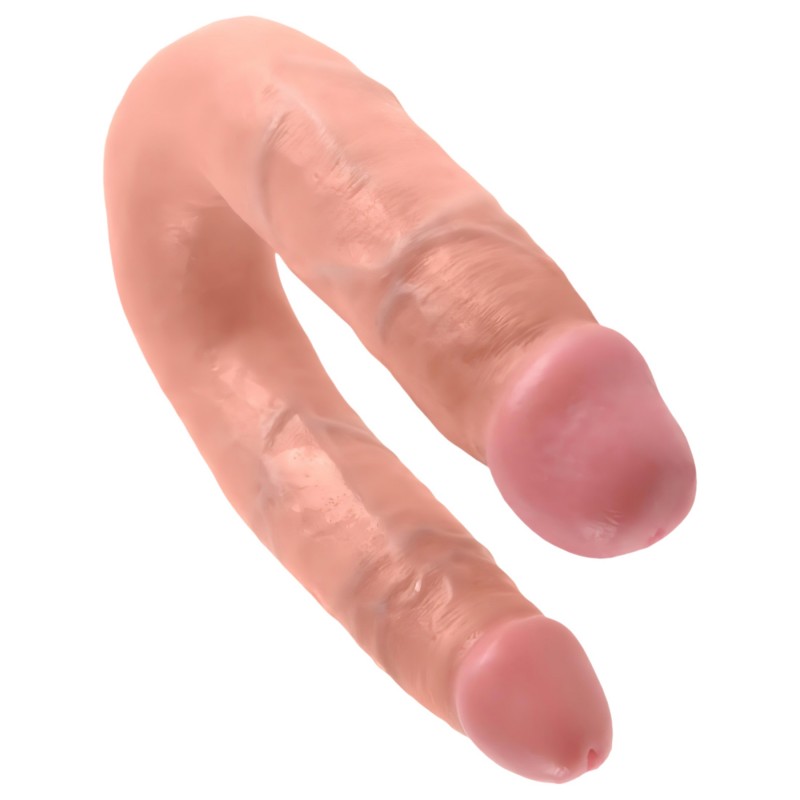 King Cock dupla dildó (közepes) - natúr 144302 termék bemutató kép